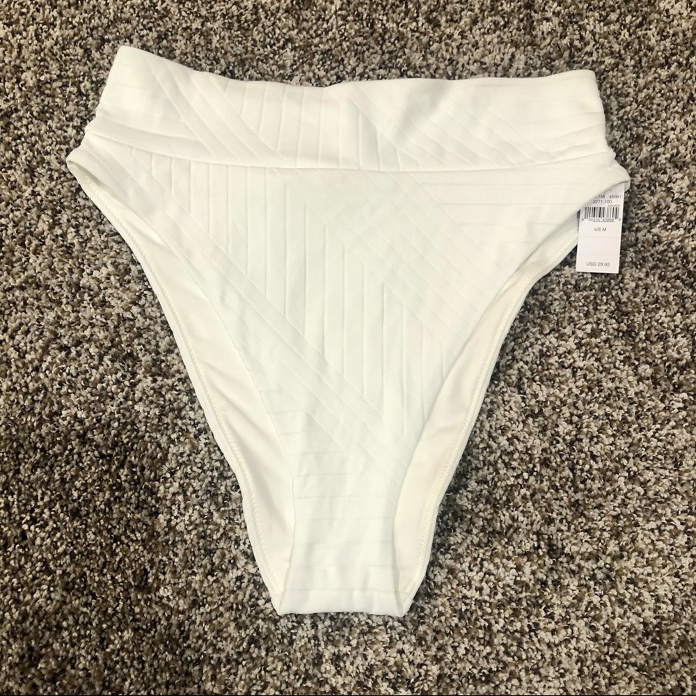 Aerie XO Ribbed High Cut Bikini Bottoms